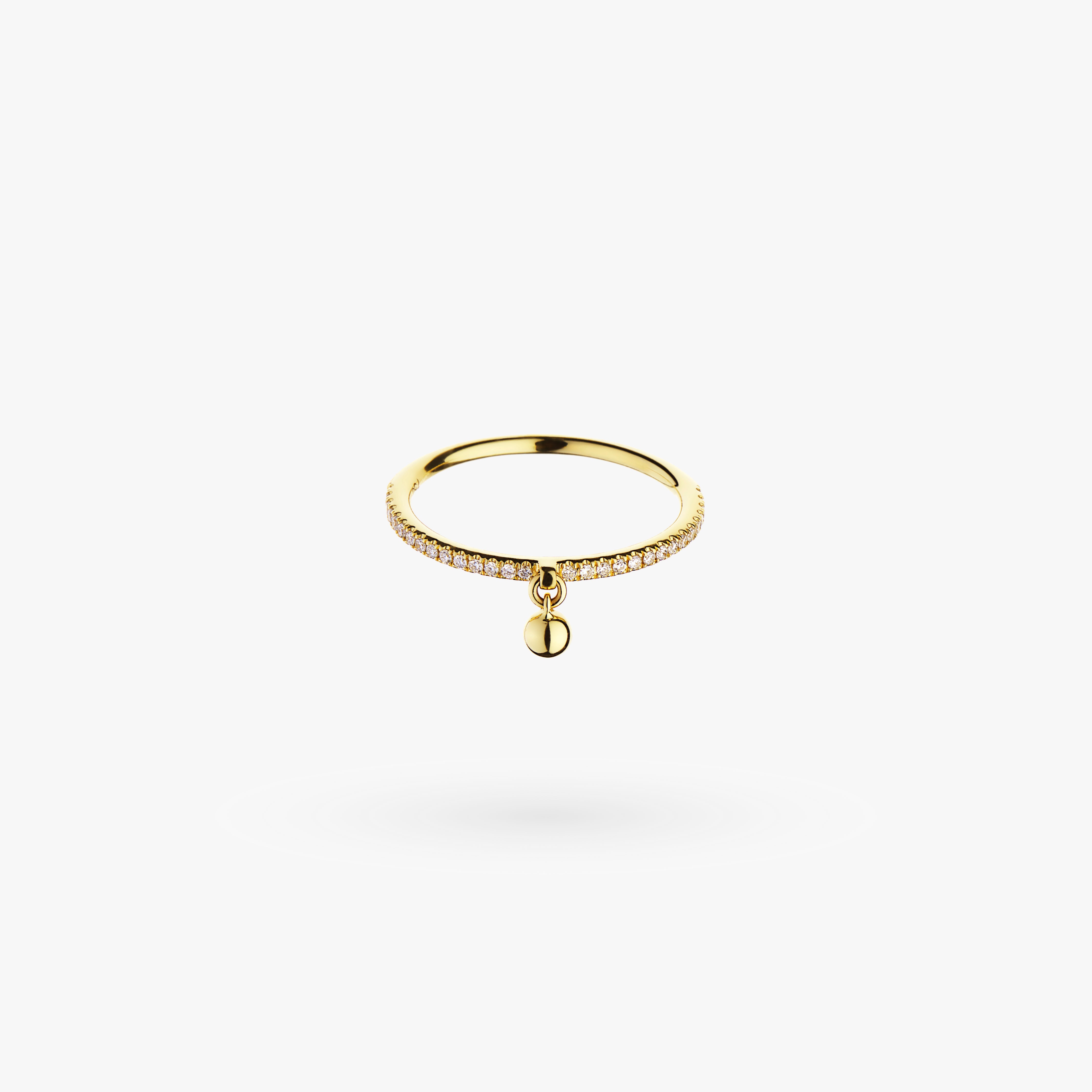 Gold Bell Diamond Ring