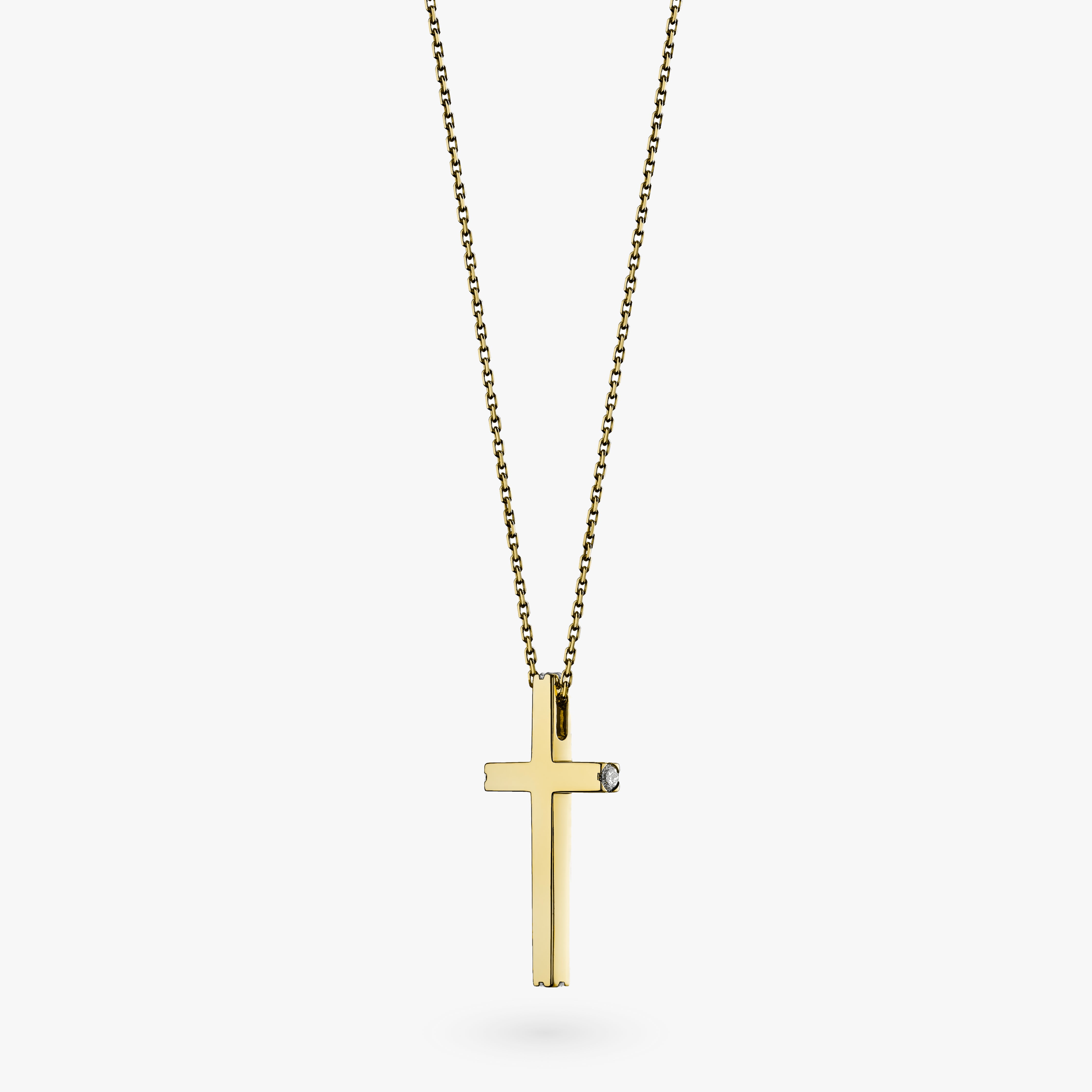 Gold Cross With Diamonds