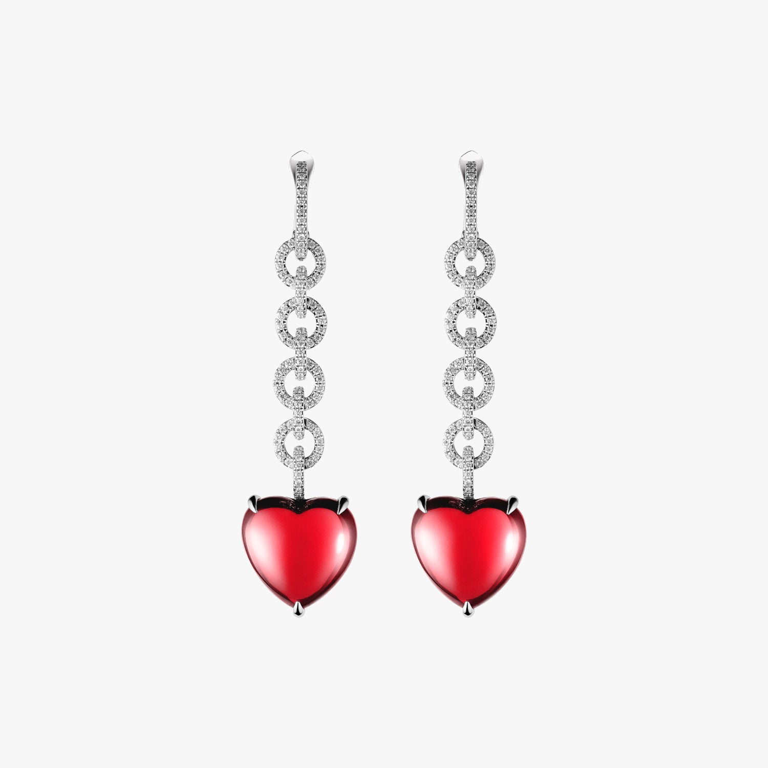 Heart Chained Earrings