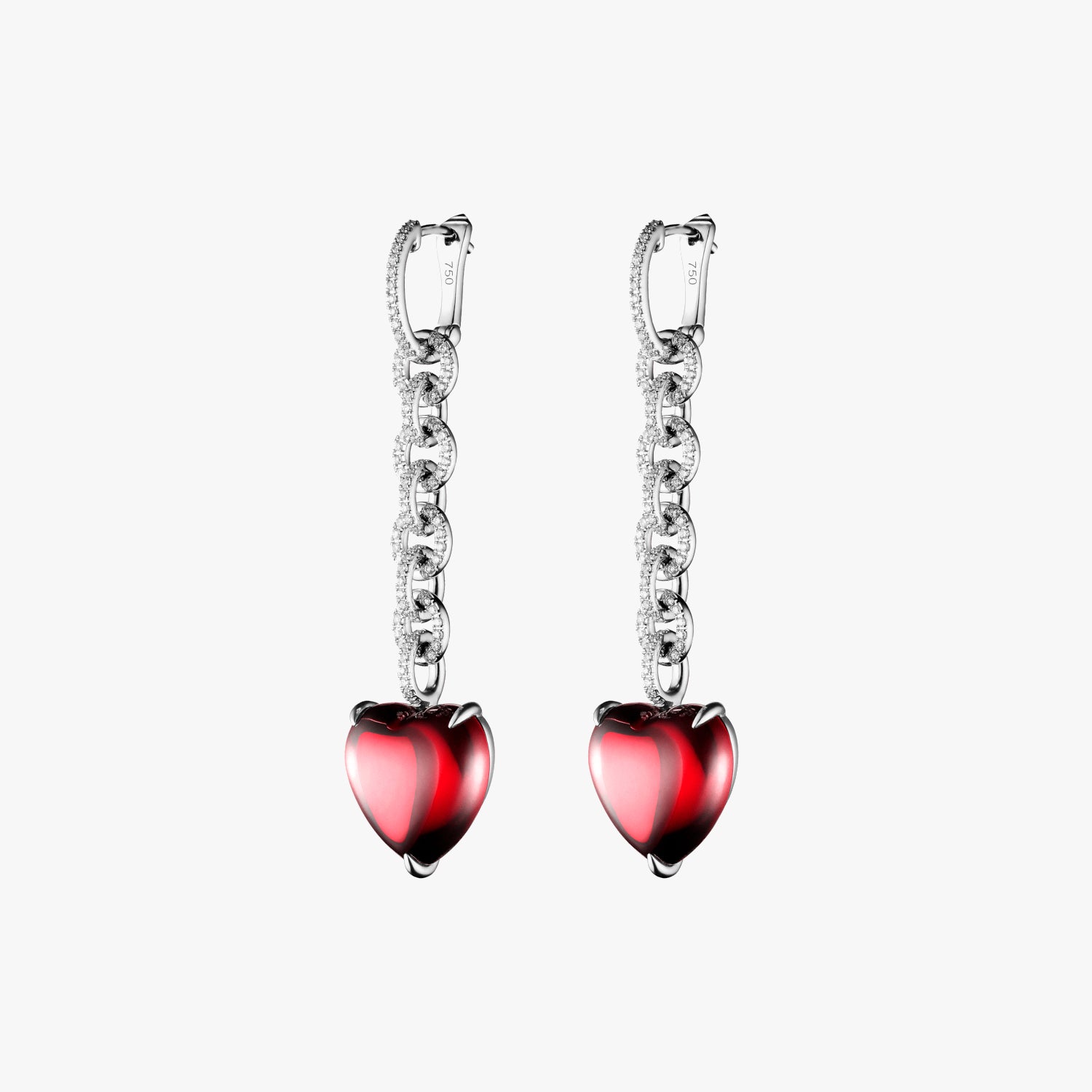 Heart Chained Earrings