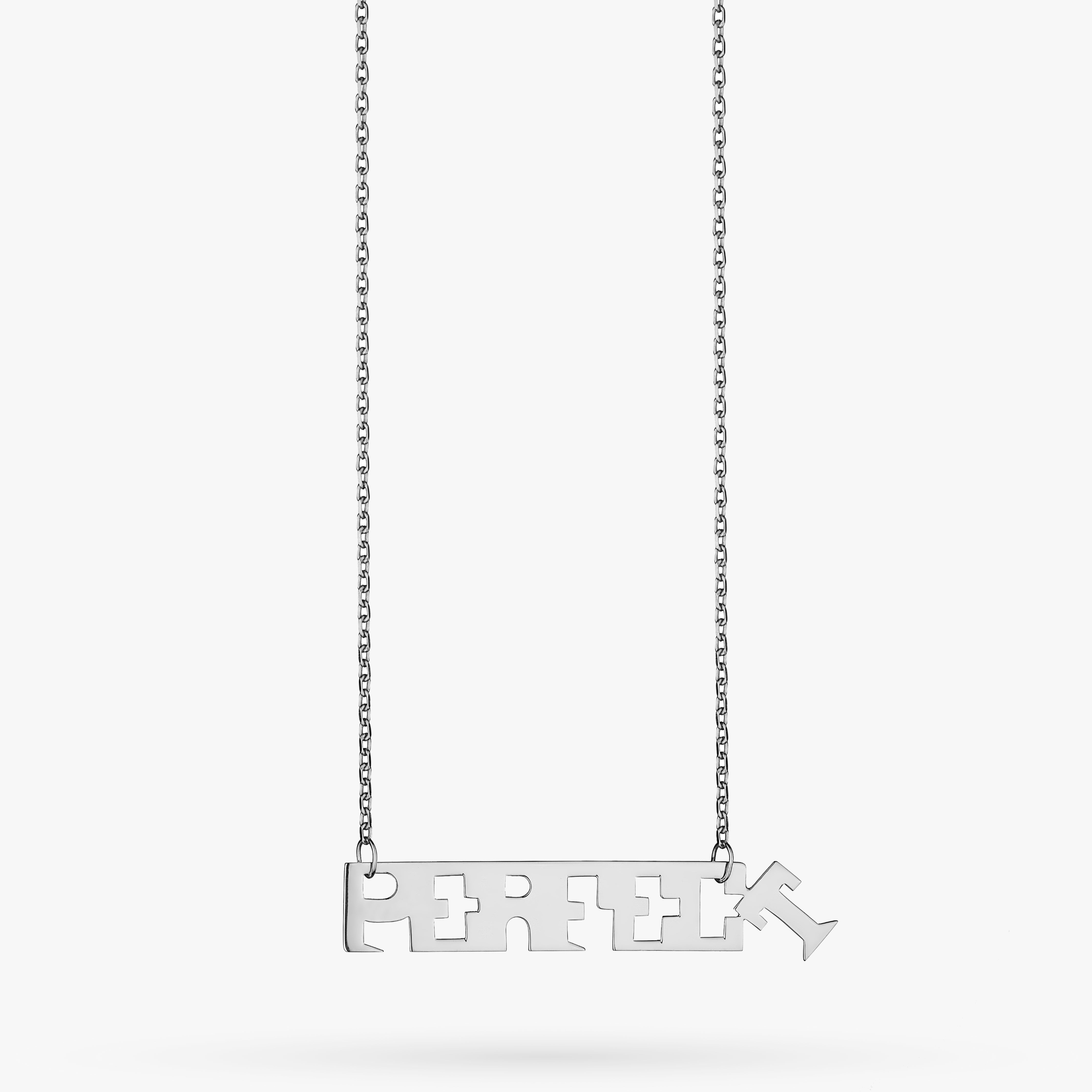 P.E.R.F.E.C.T White Gold Necklace