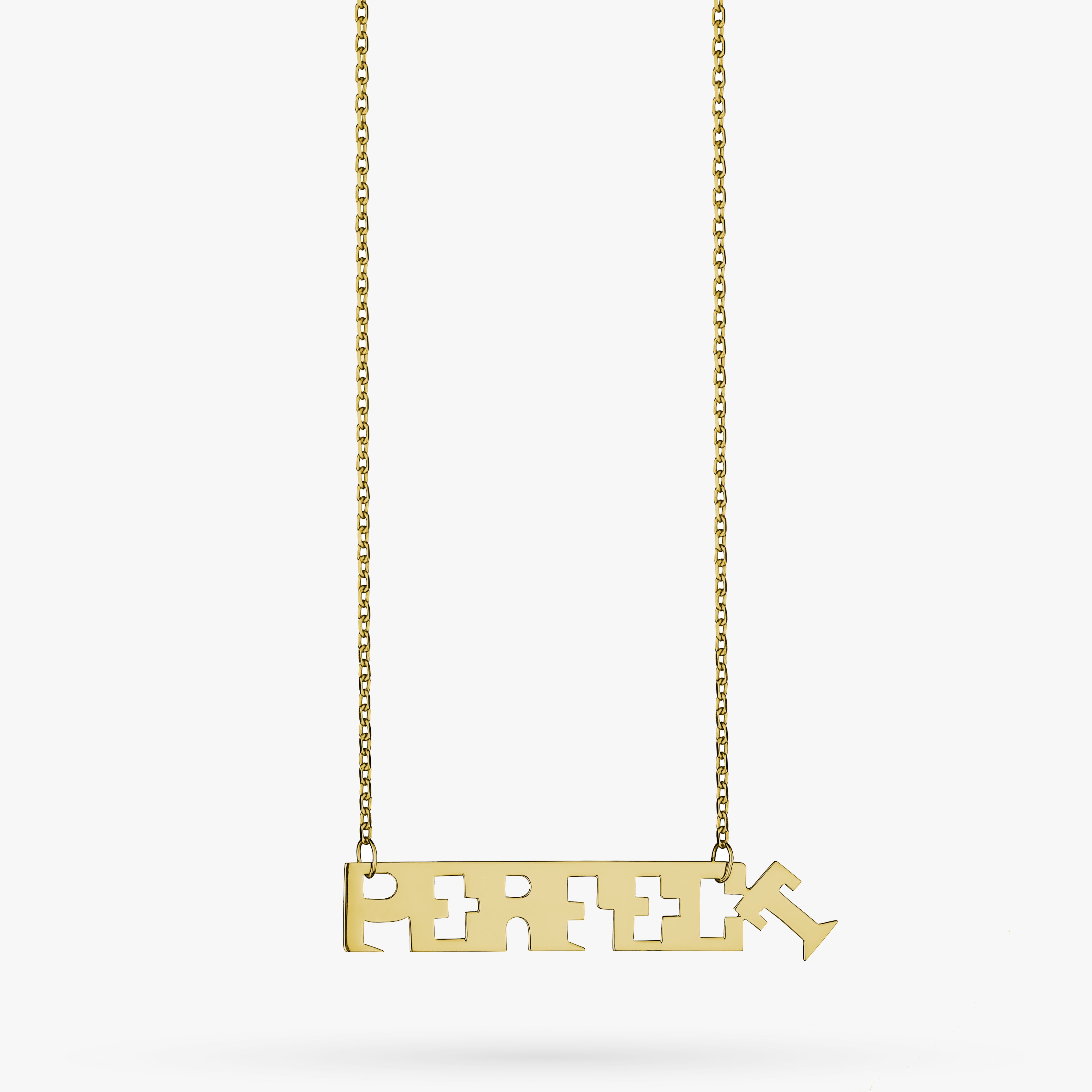 P.E.R.F.E.C.T Yellow Gold Necklace