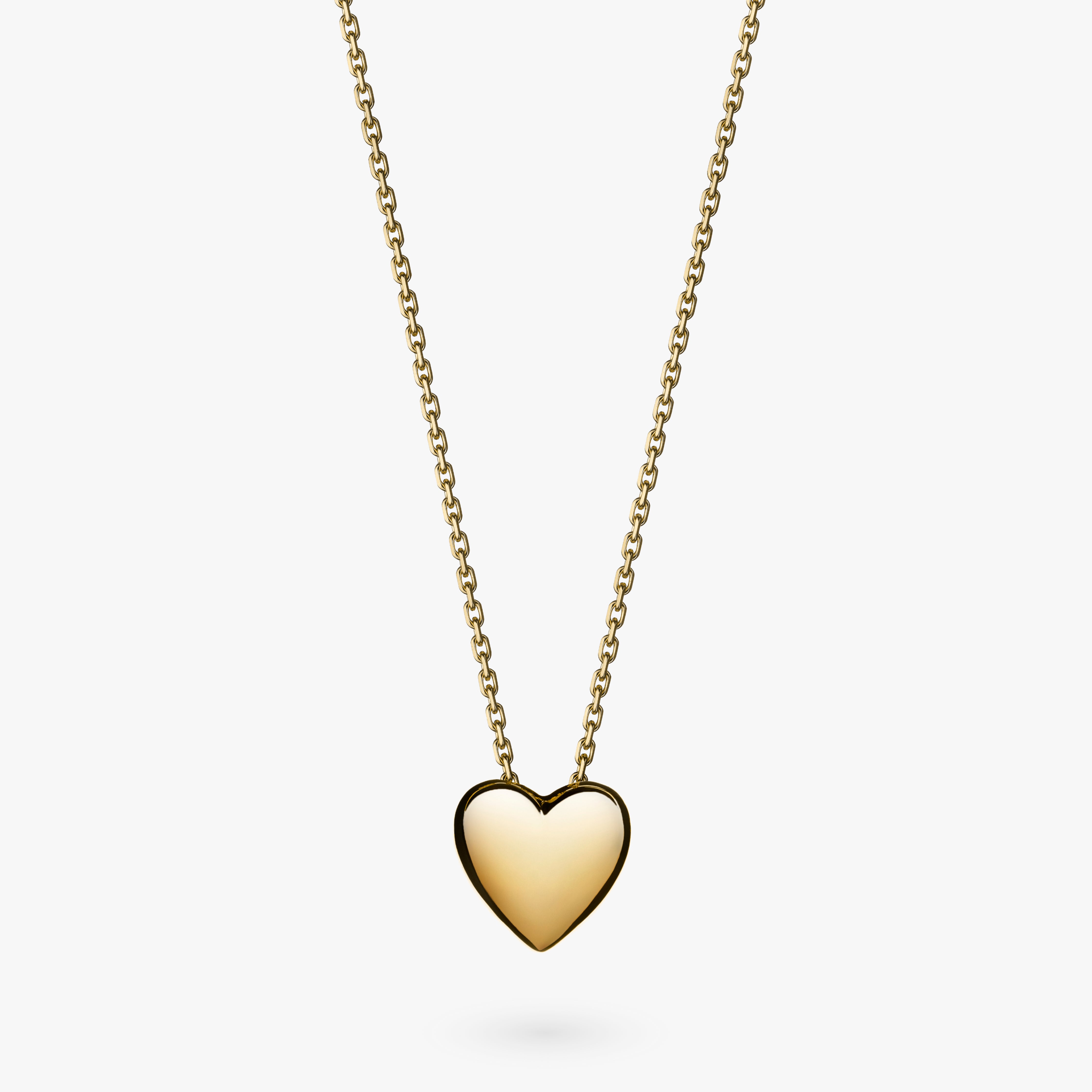 Small gold heart necklace