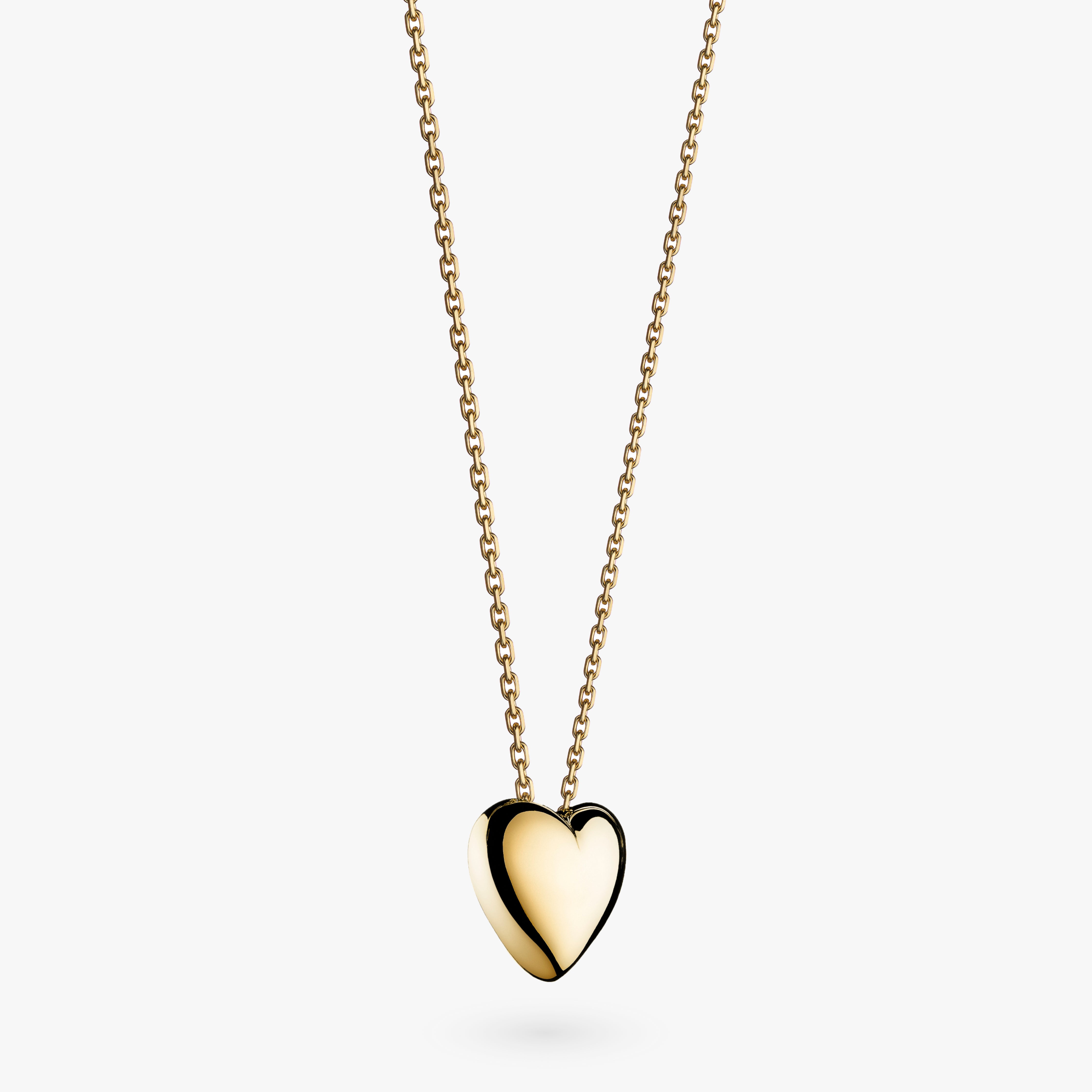 Small gold heart necklace