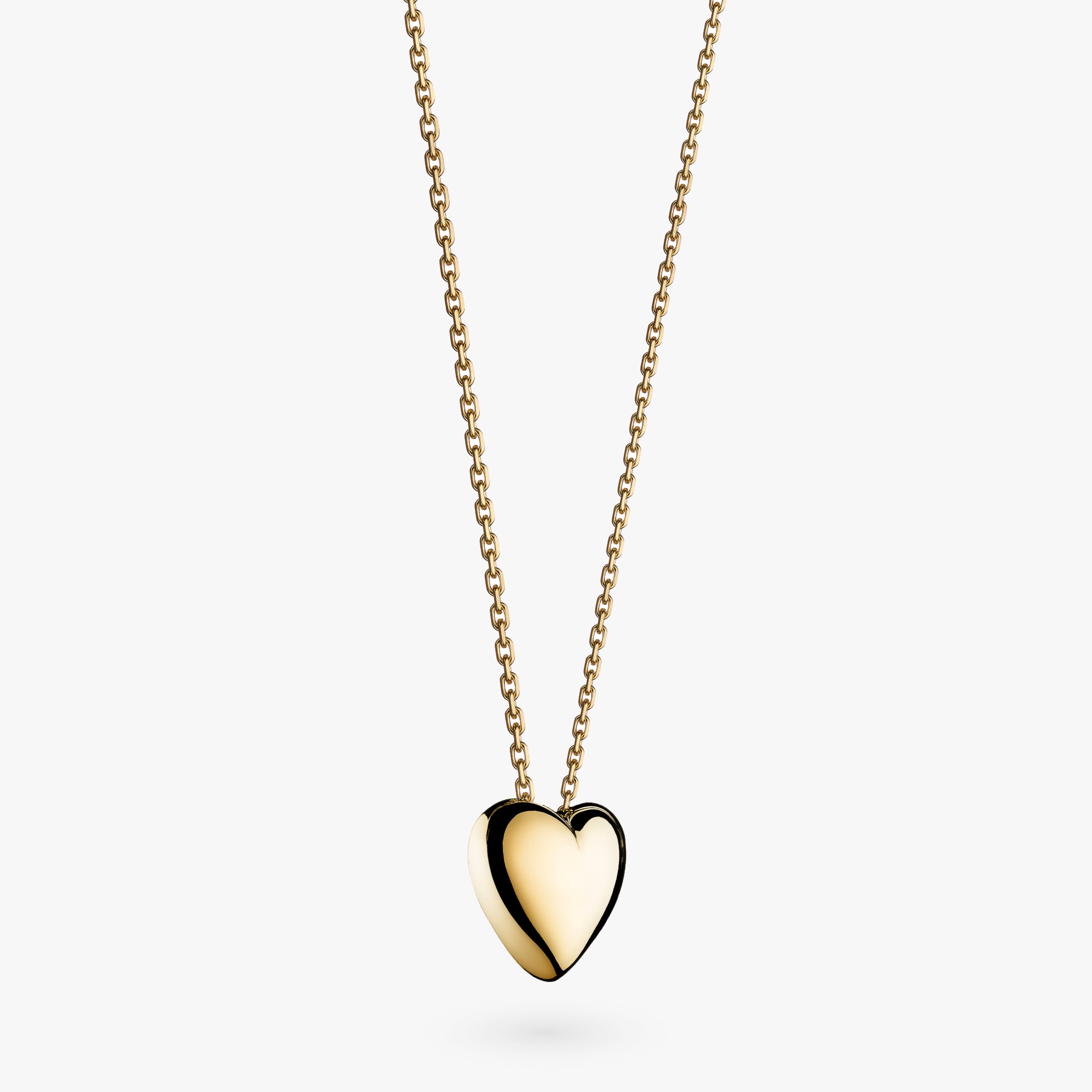 Small gold heart necklace