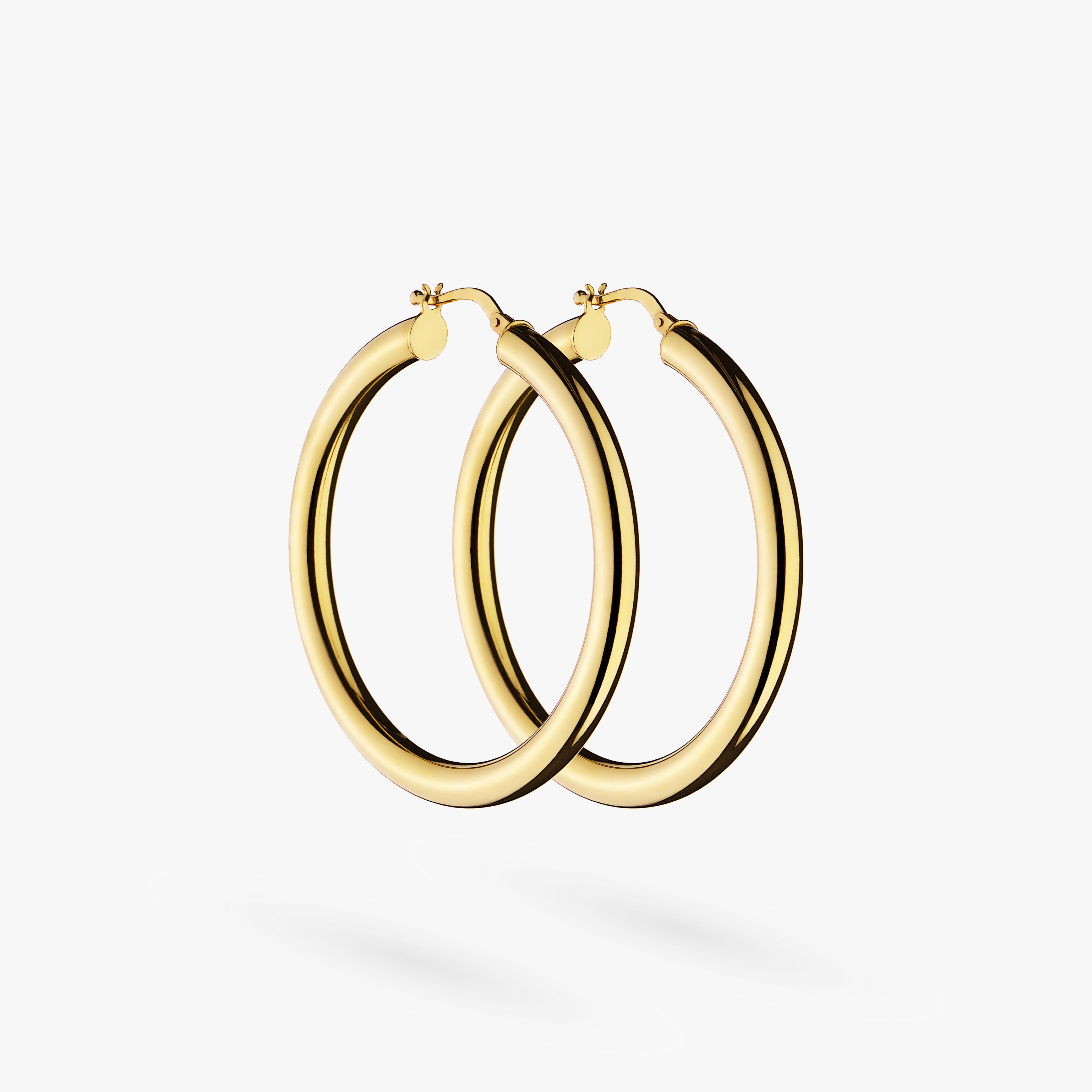 Gold Creoll Jumbo Hoop Earrings
