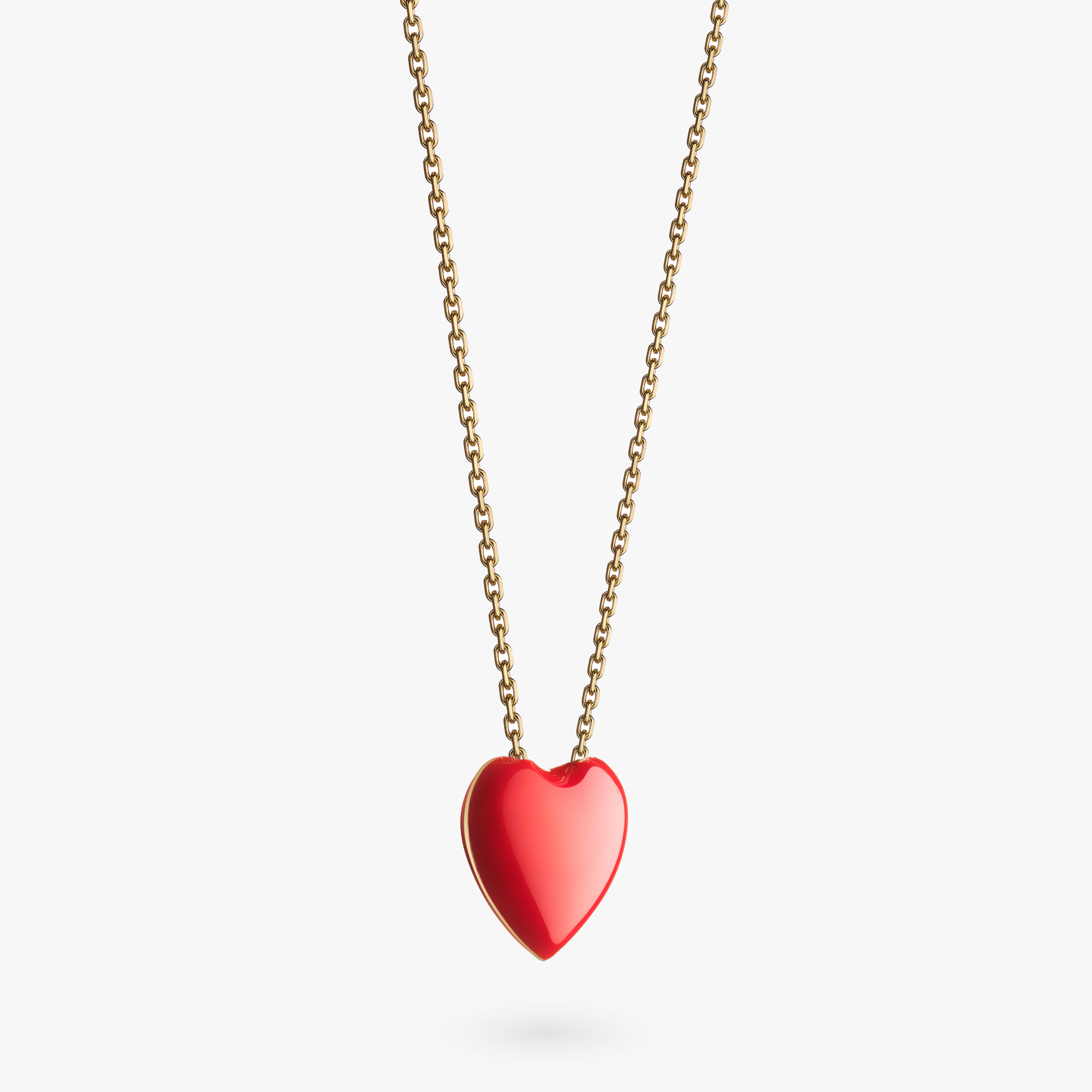 Big red heart necklace