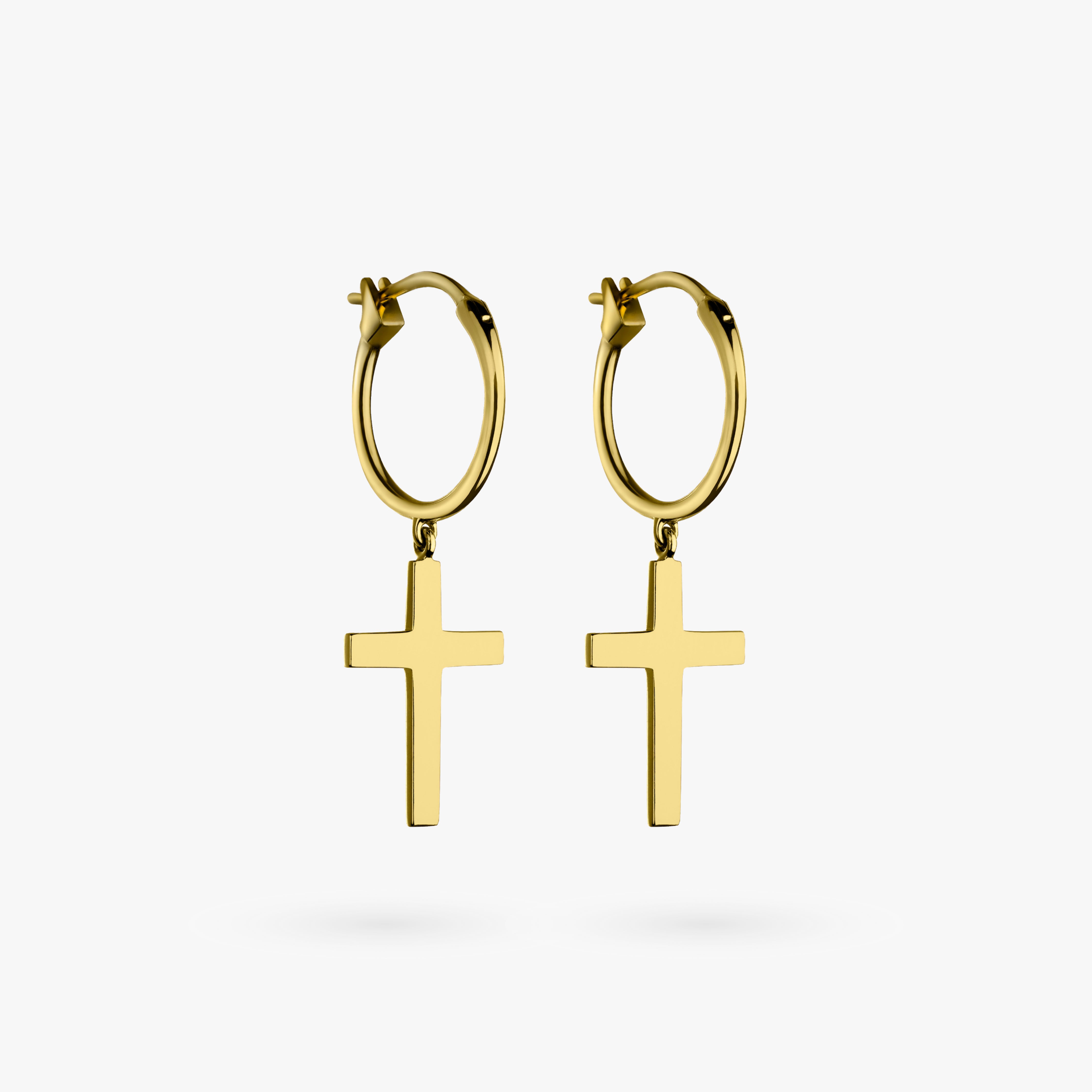 Diamond Cross Stud Earrings – Penthoops