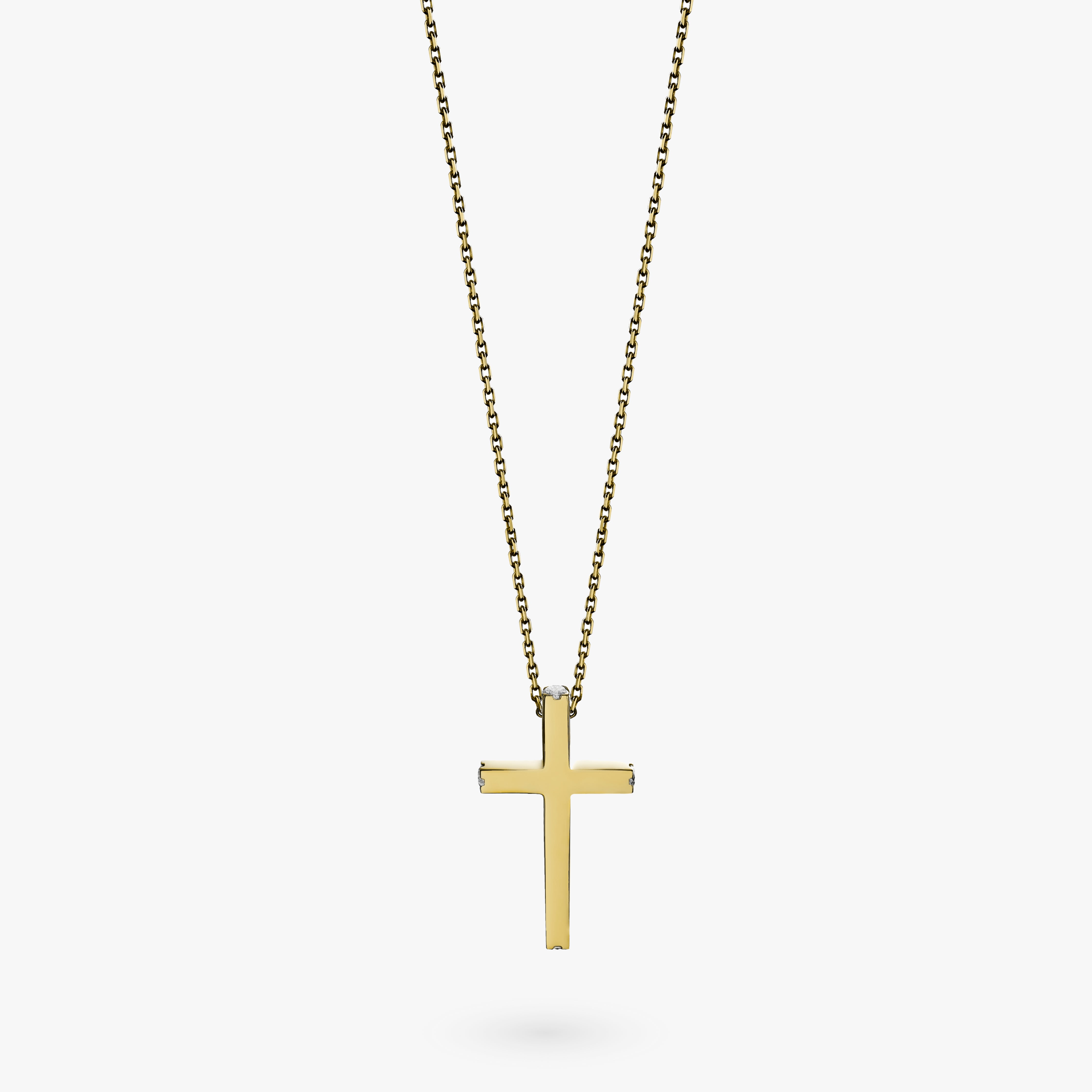 Gold Cross With Diamonds