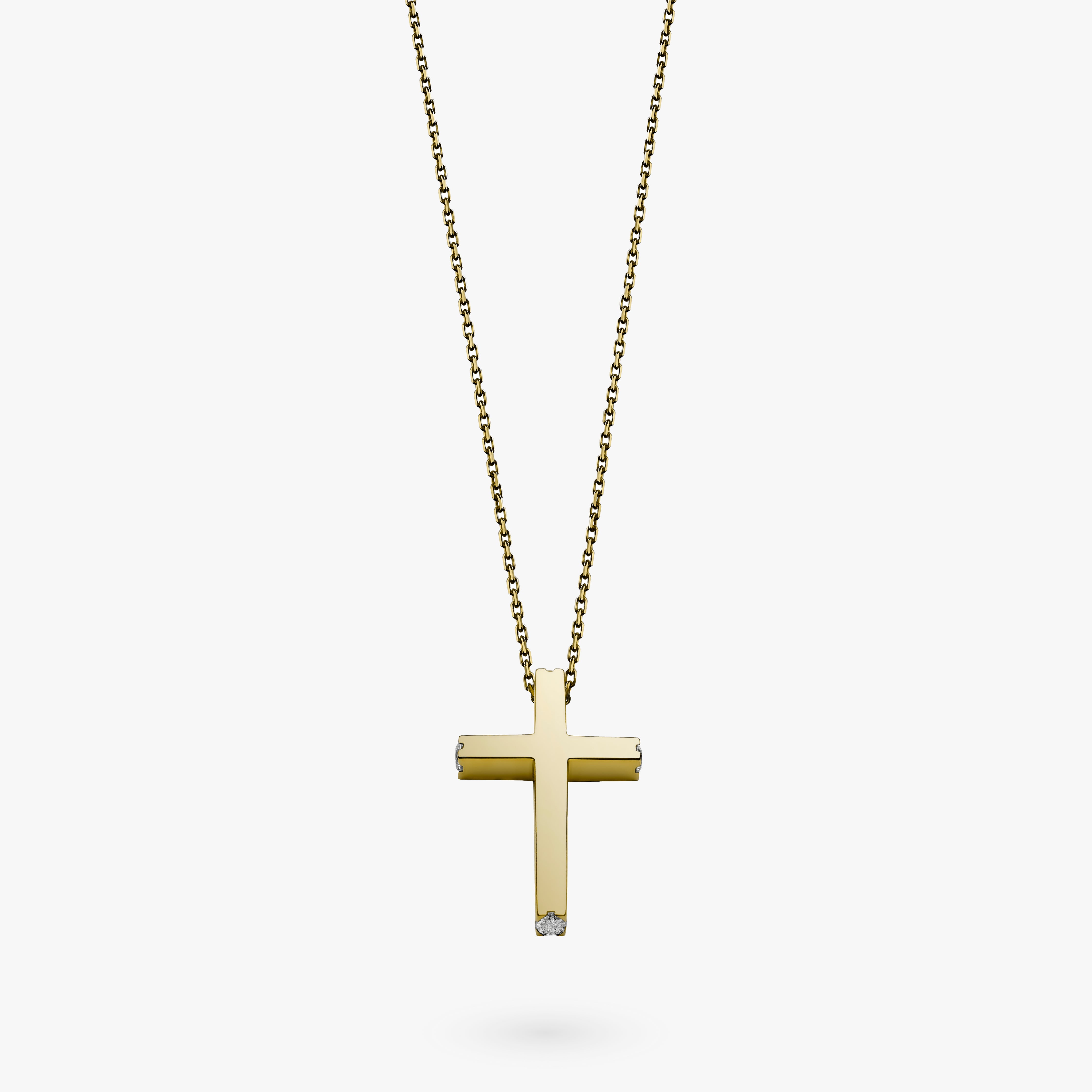 Gold Cross With Diamonds