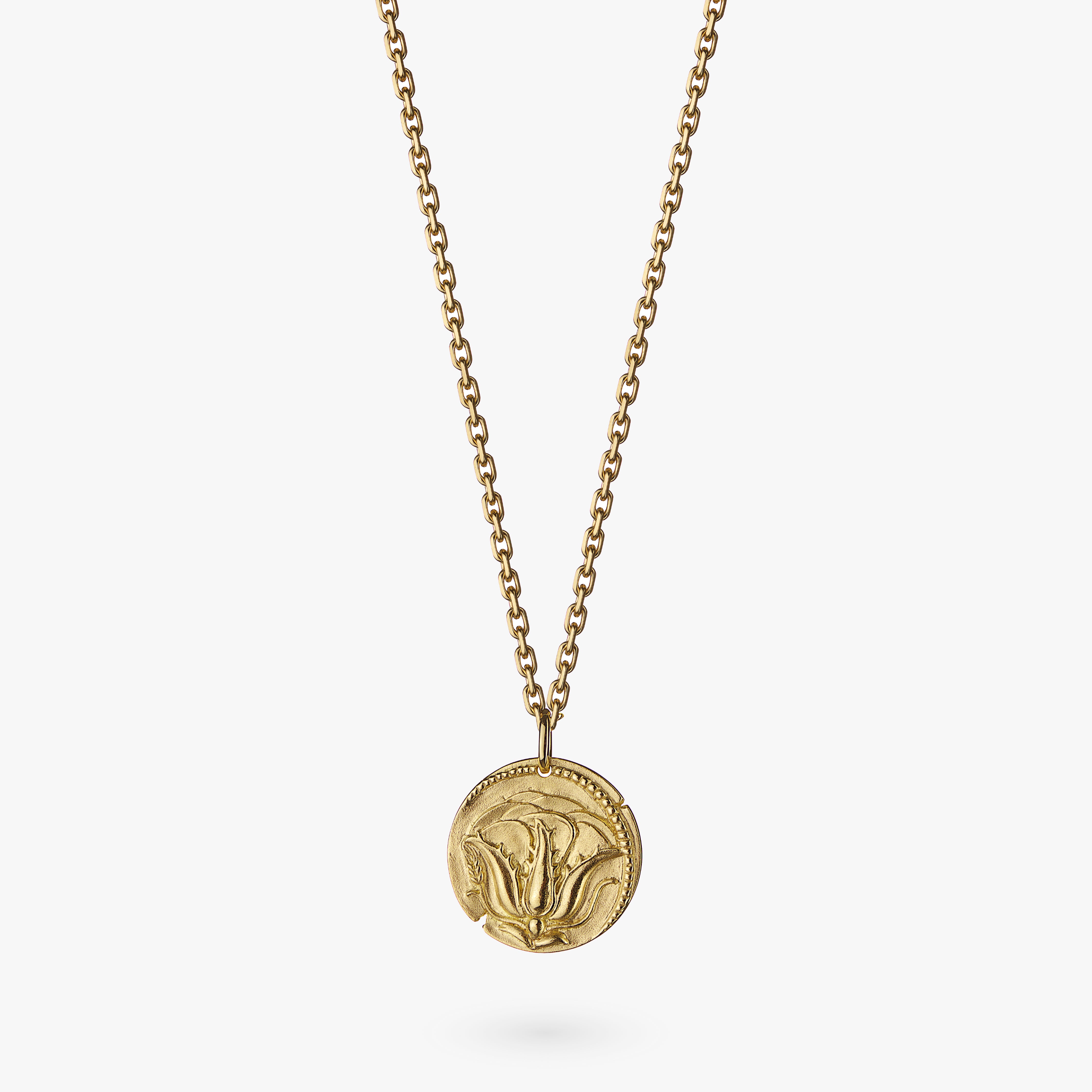 BEE&ROSE Double Side Coin Necklace