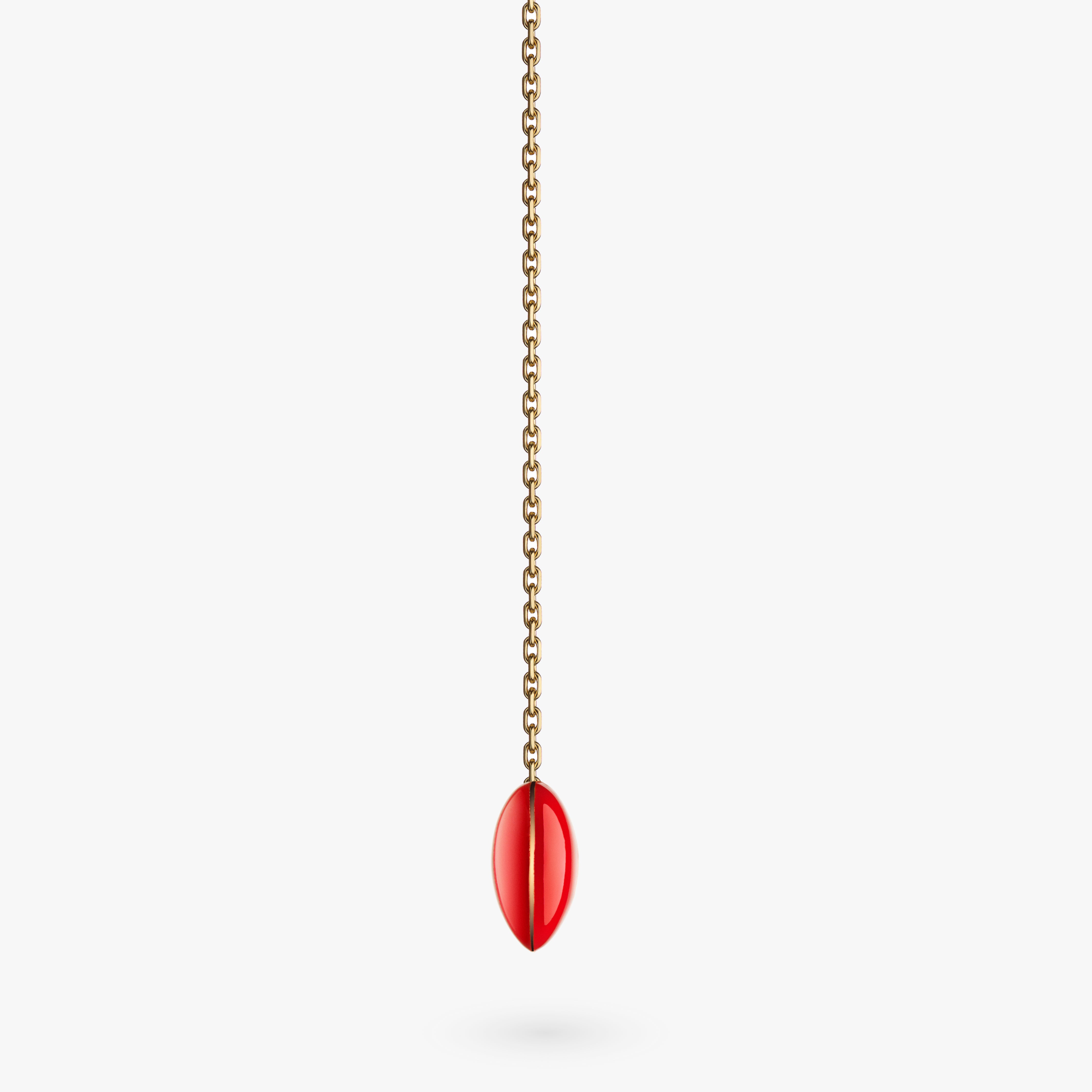 Small red heart necklace